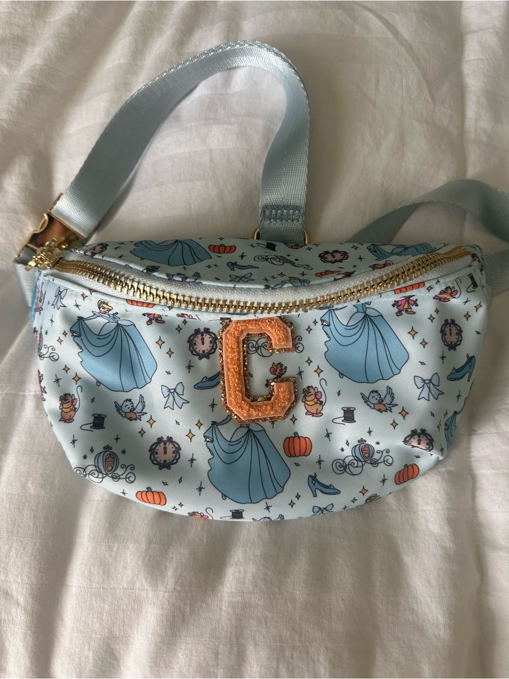 Cinderella Themed Stoney Clover Fanny pack with Orange 'C' Patch *Final Price*